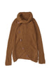Buttoned Wrap Turtleneck Sweater